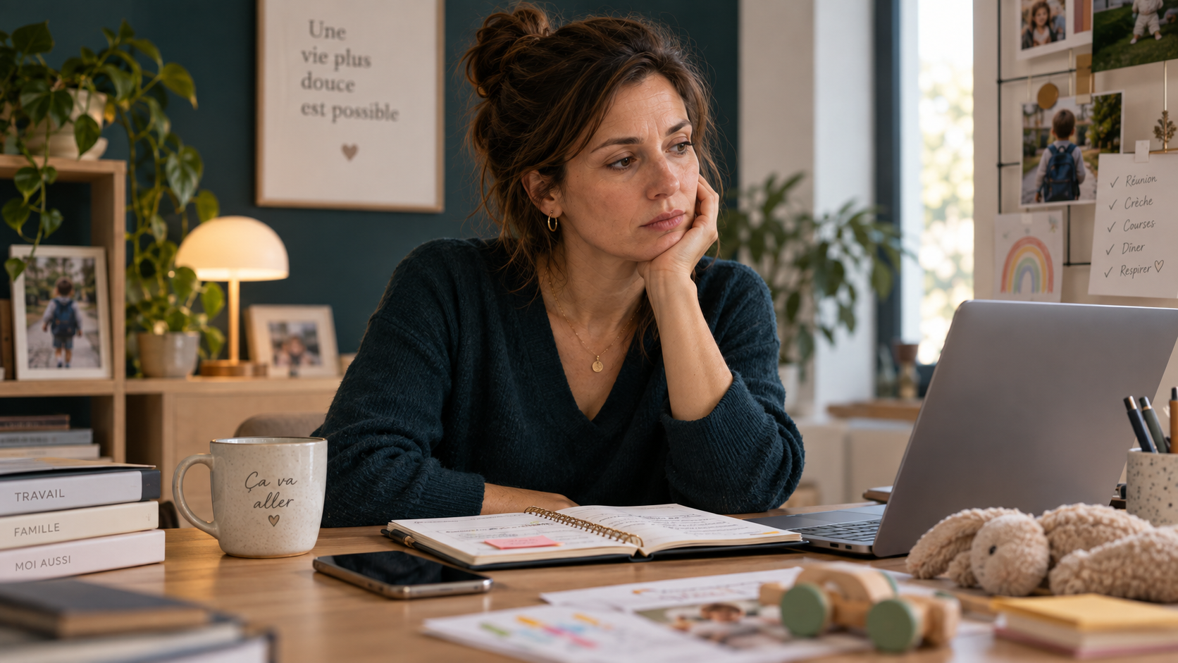 surcharge mentale au travail femme multitache fatigue manque d energie